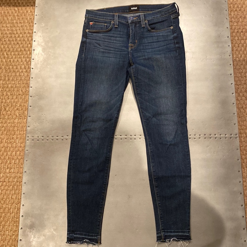 Hudson Ankle Length Jeans Size 28 with frayed ankle